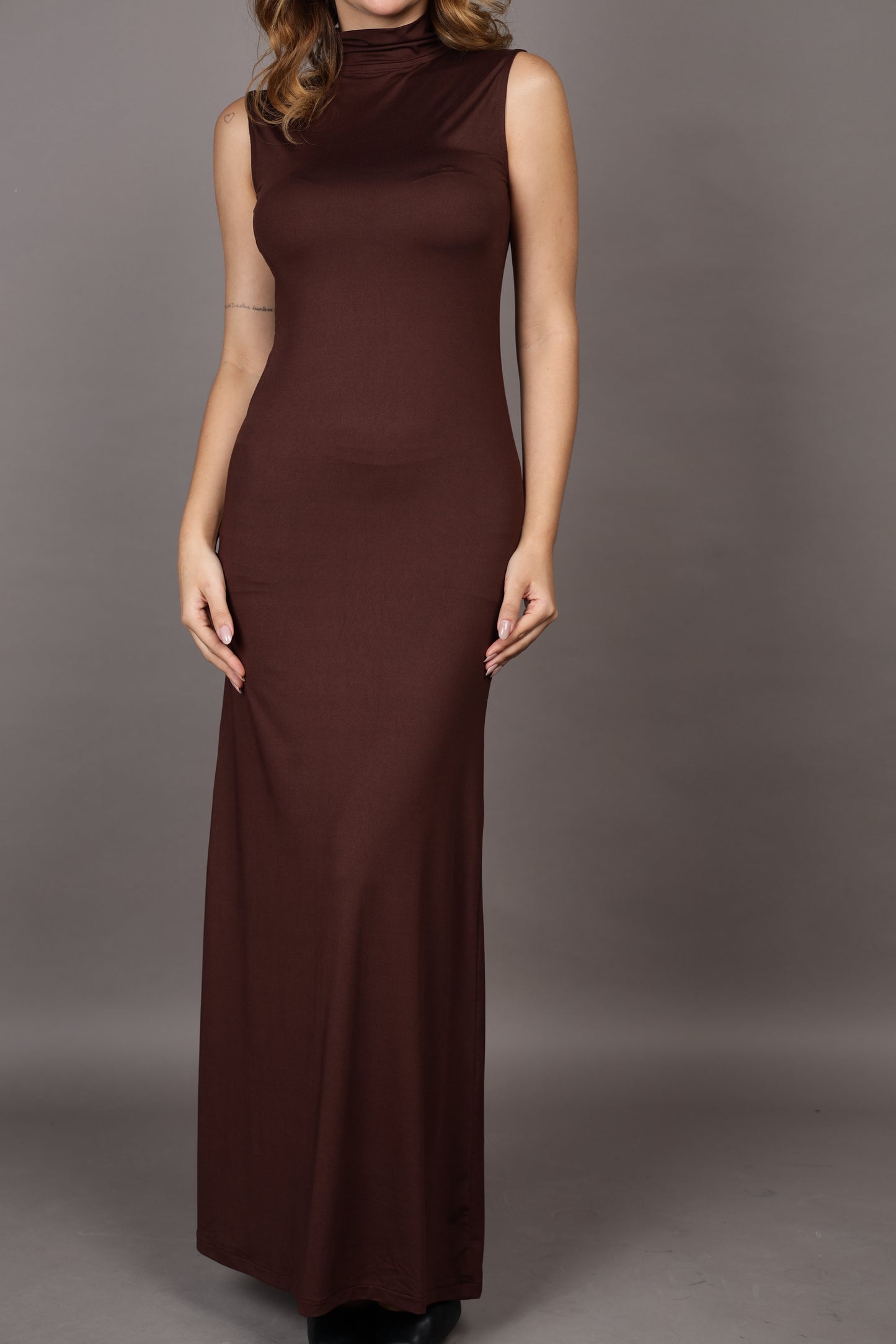 Coffee Casual Dress