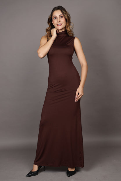 Coffee Casual Dress