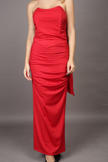 Scarlet Statement dress with stole