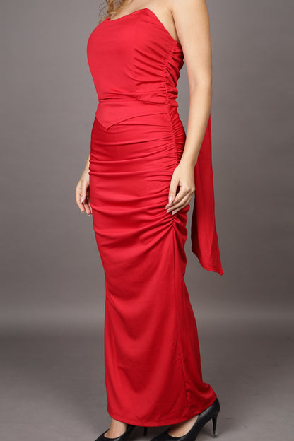 Scarlet Statement dress with stole