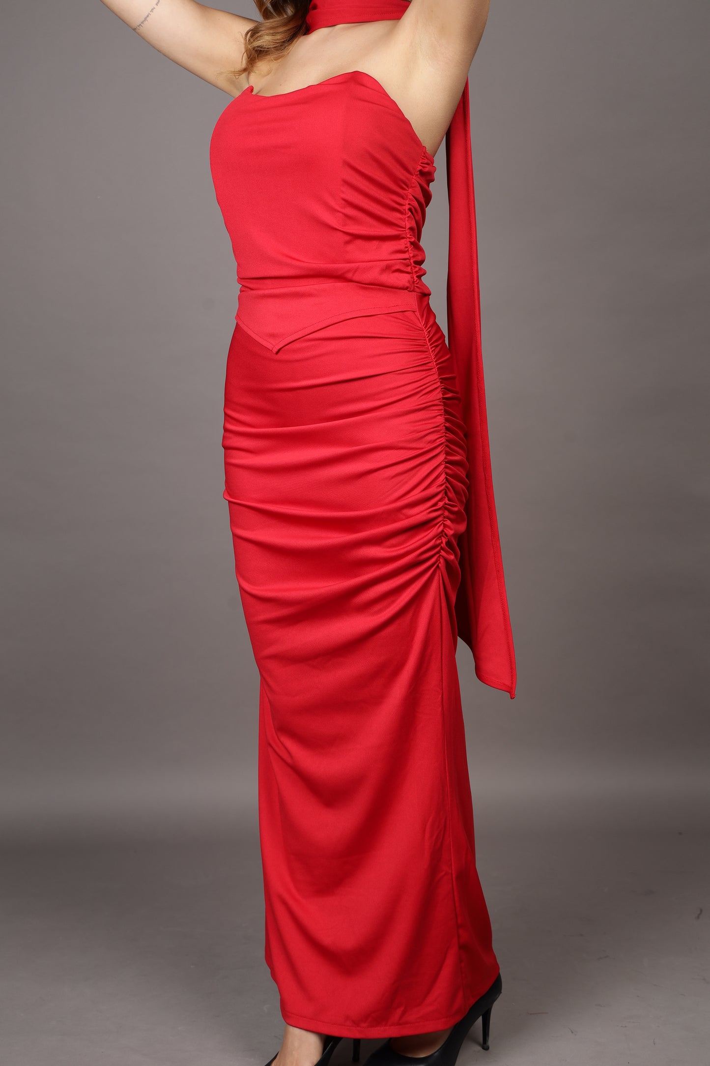 Scarlet Statement dress with stole