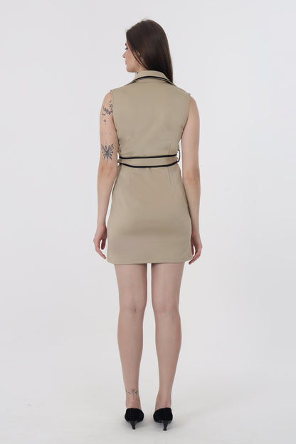 Beige Office Dress Type 2