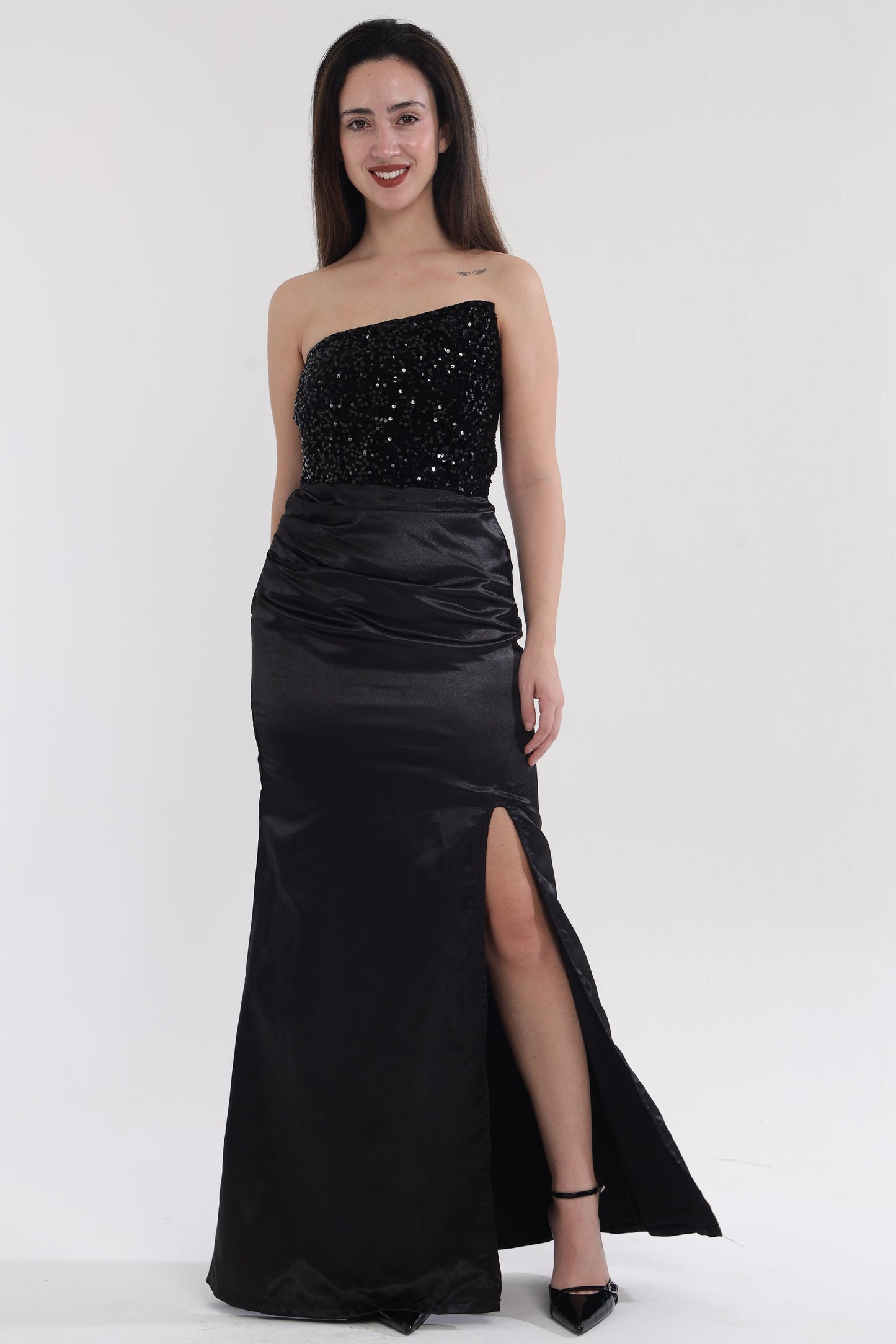 Sequin Satin cocktail dress