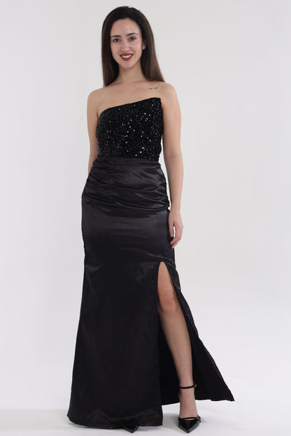 Sequin Satin cocktail dress