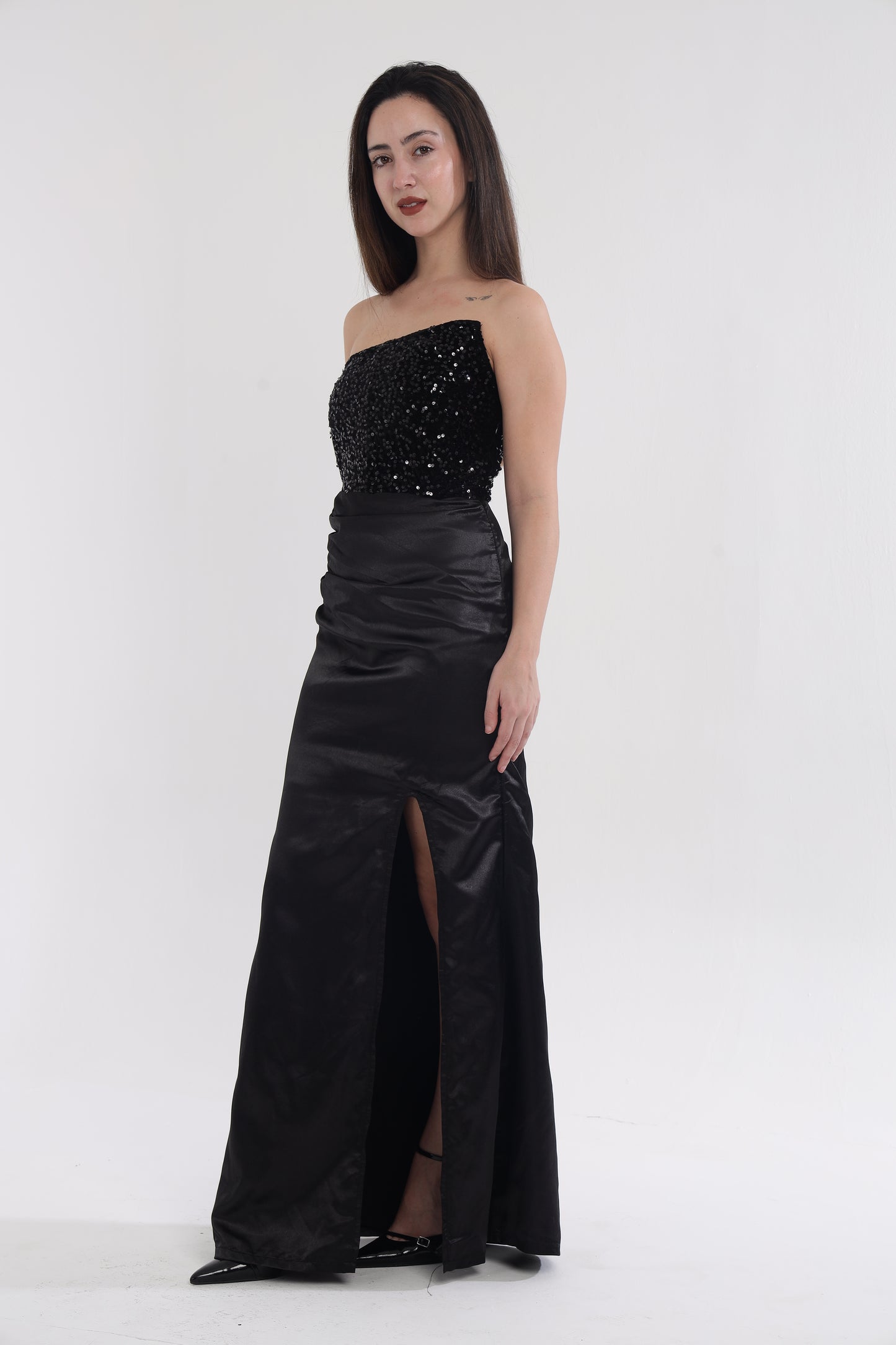 Sequin Satin cocktail dress