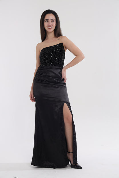 Sequin Satin cocktail dress
