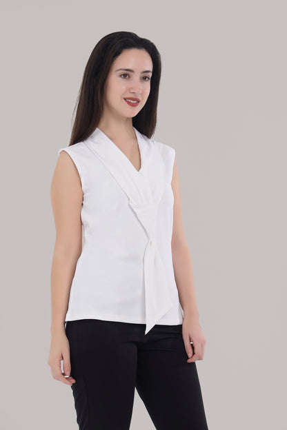 White long tie top
