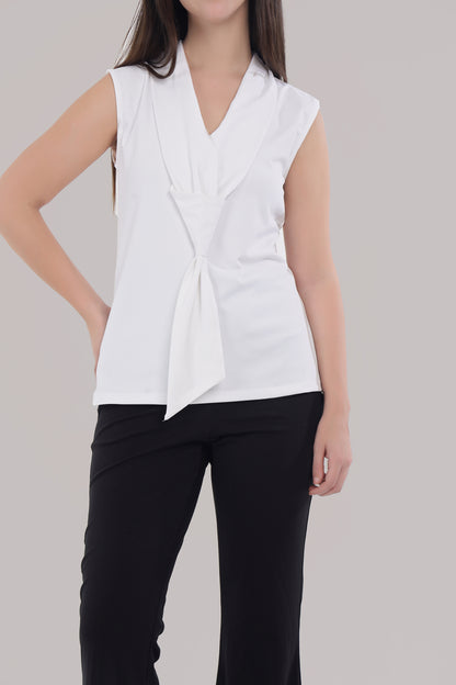 White long tie top
