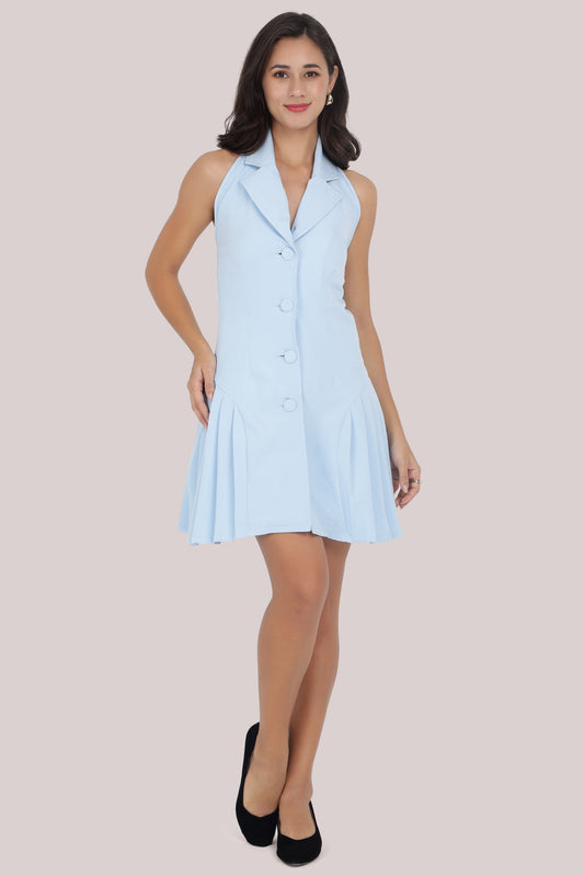Blue Oxford Dres