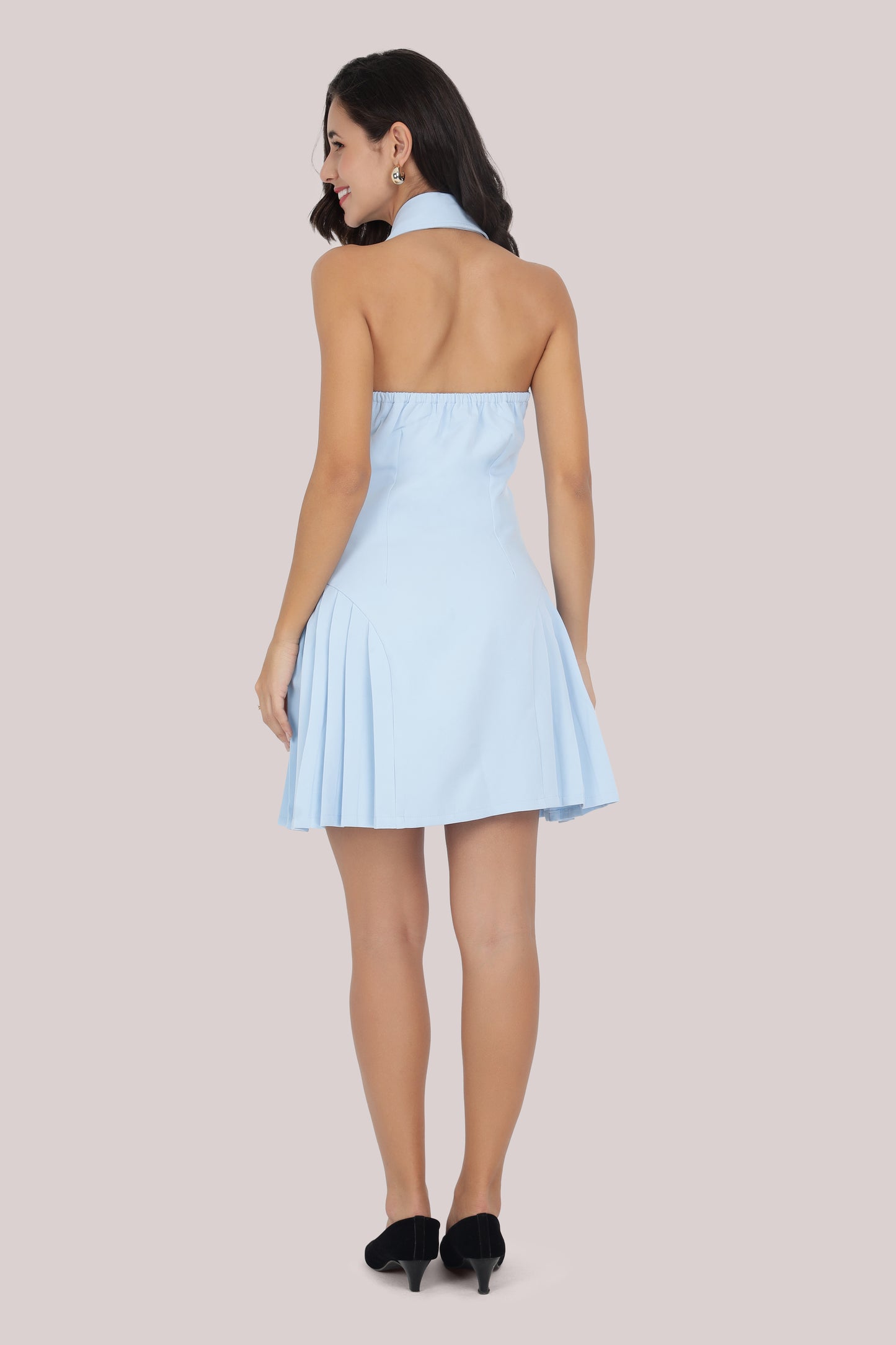 Blue Oxford Dres