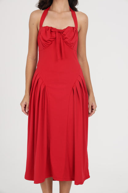 Red Flower Dress