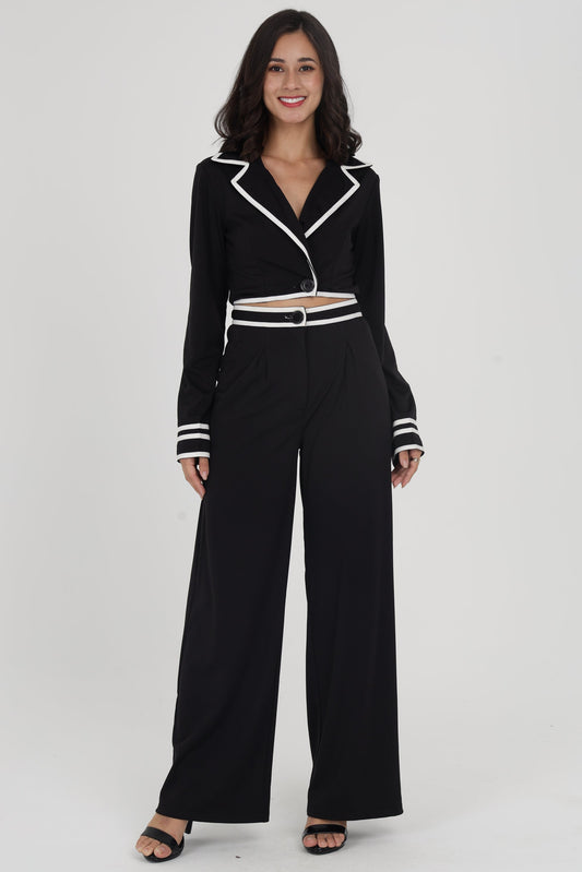 B&W Tailored Co-ord Set