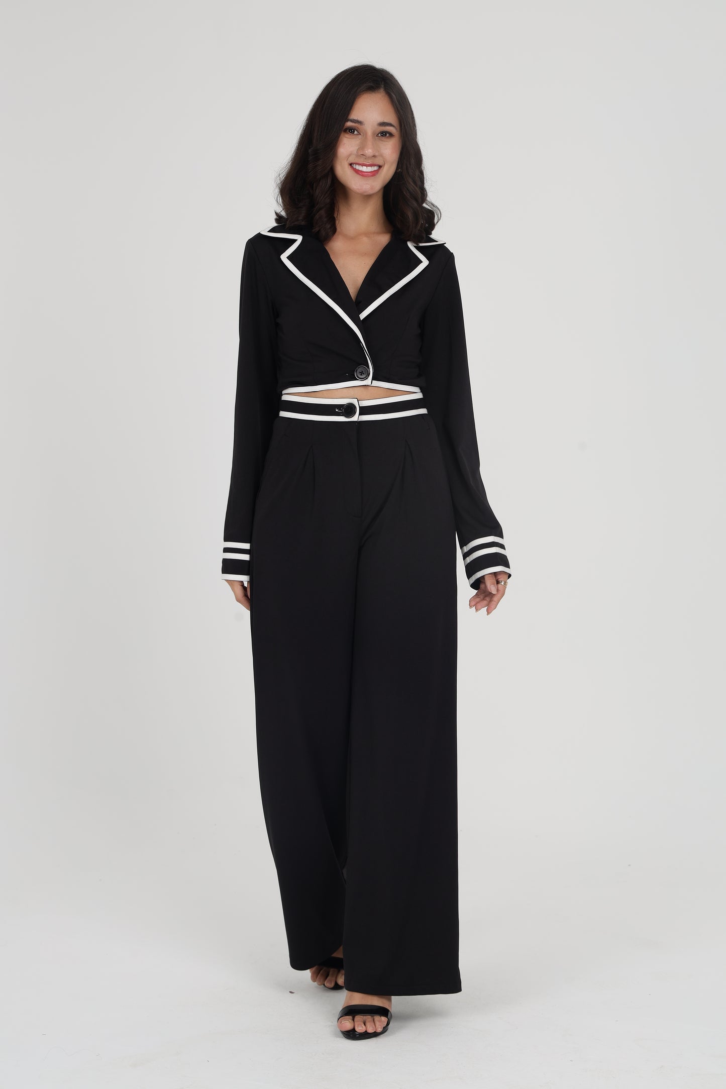 B&W Tailored Co-ord Set