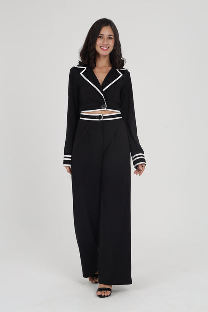 B&W Tailored Co-ord Set