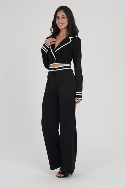 B&W Tailored Co-ord Set