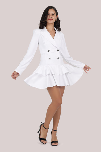 White Glam Dress