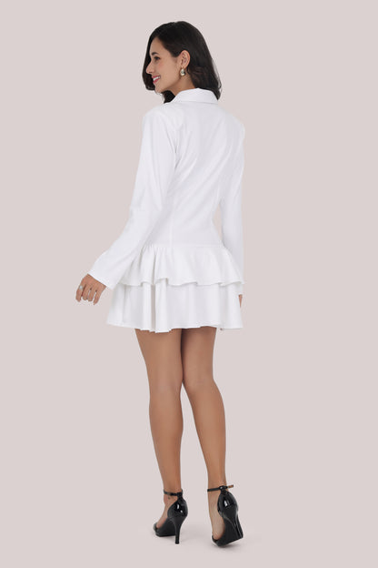 White Glam Dress