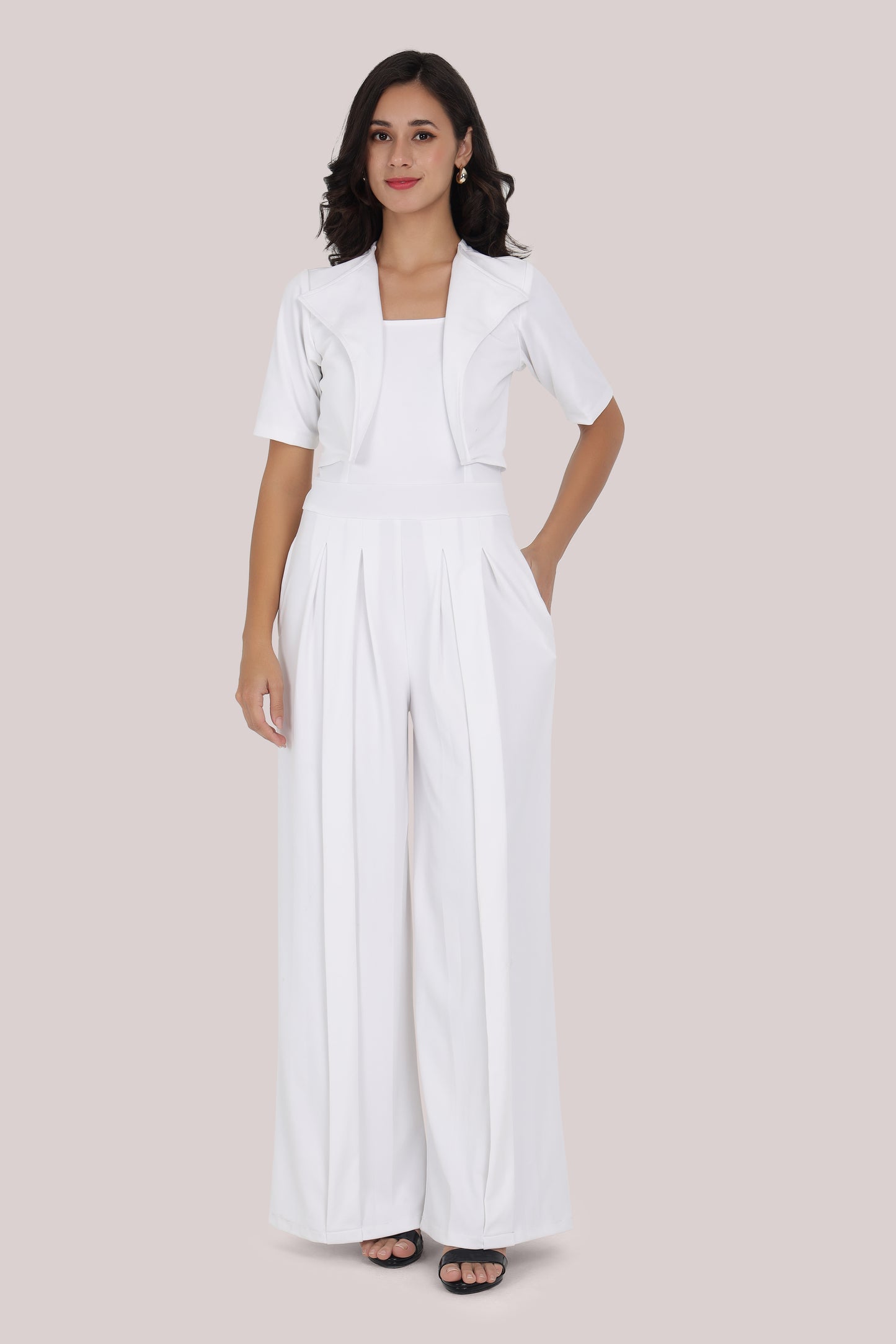 White Statement Jumpsuit