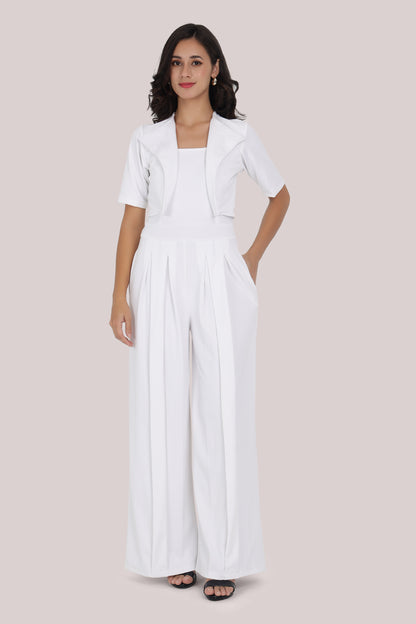 White Statement Jumpsuit