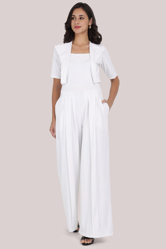 White Statement Jumpsuit