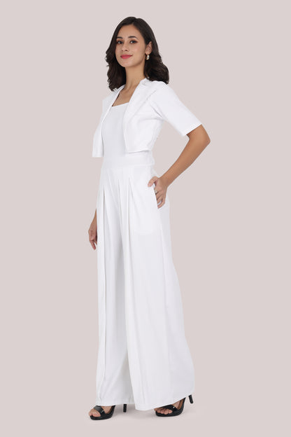 White Statement Jumpsuit