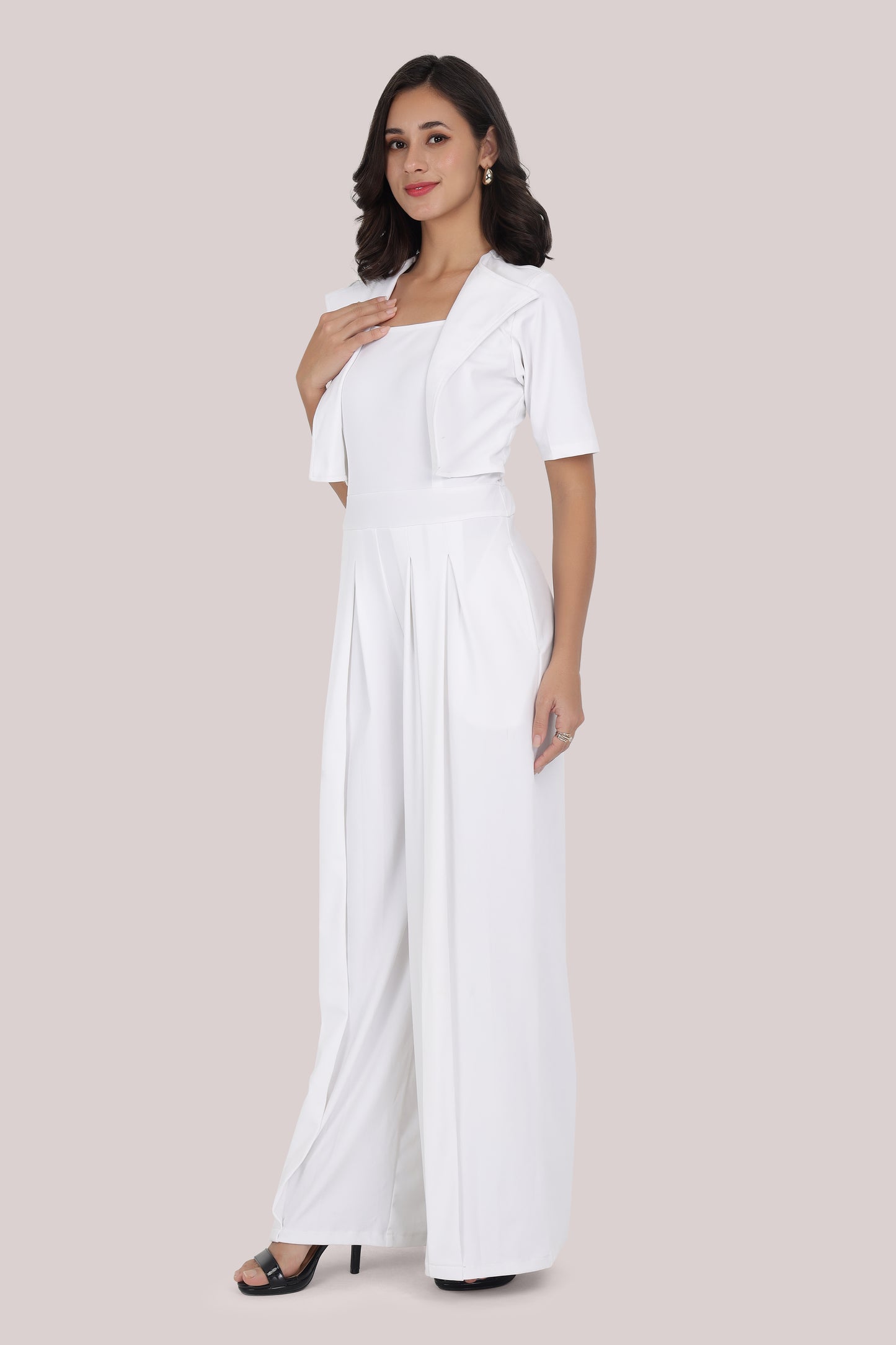 White Statement Jumpsuit