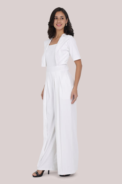 White Statement Jumpsuit