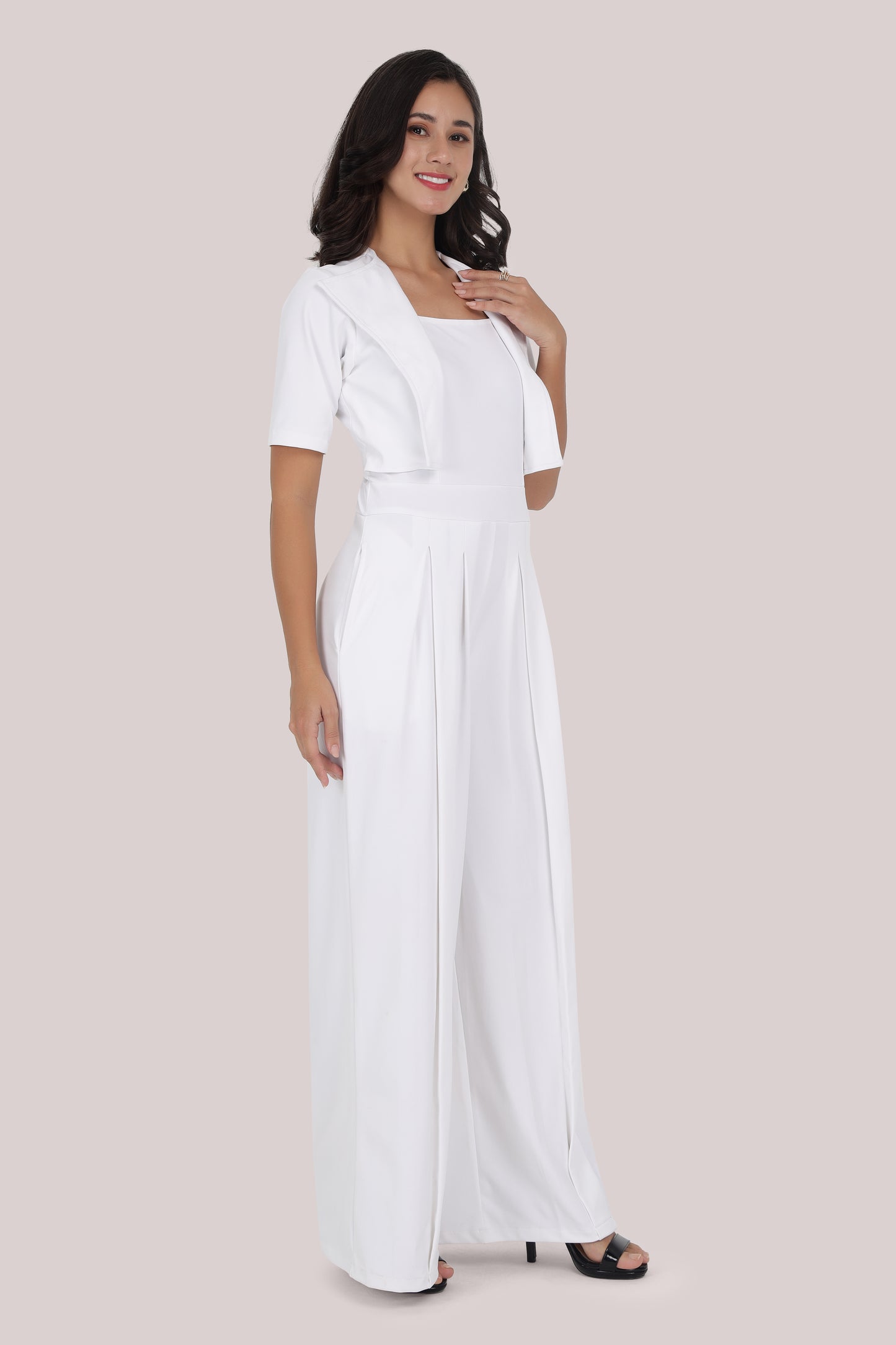 White Statement Jumpsuit