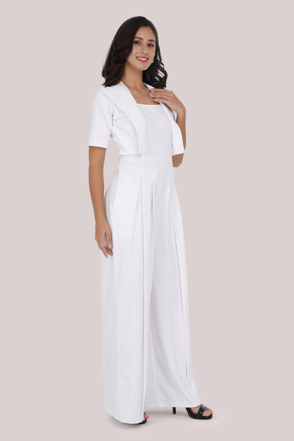 White Statement Jumpsuit