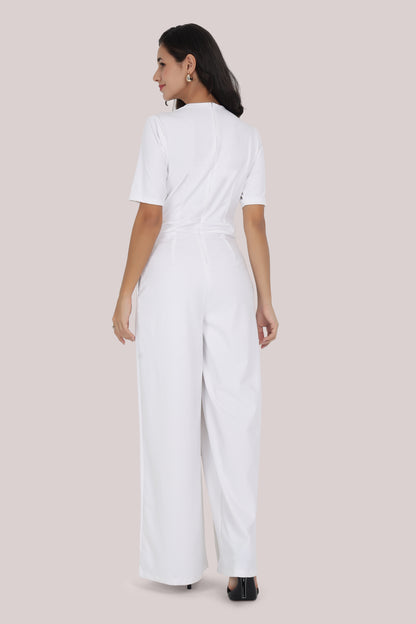 White Statement Jumpsuit