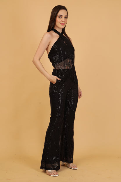 Sequin Frill Top