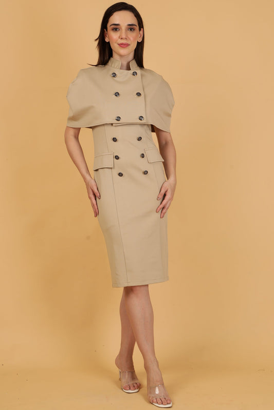 Beige Jacket dress