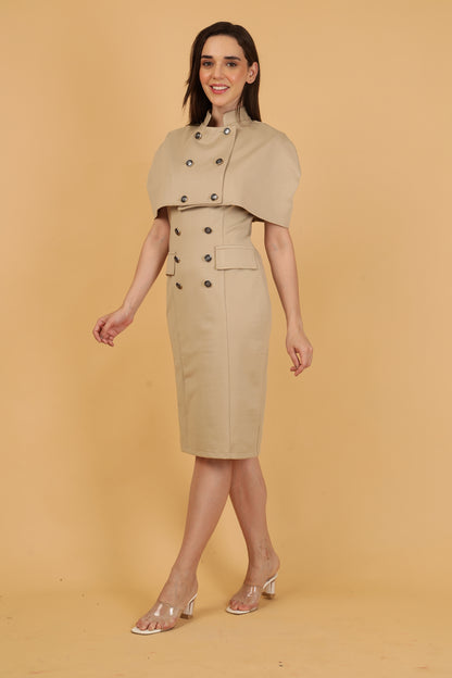 Beige Jacket dress