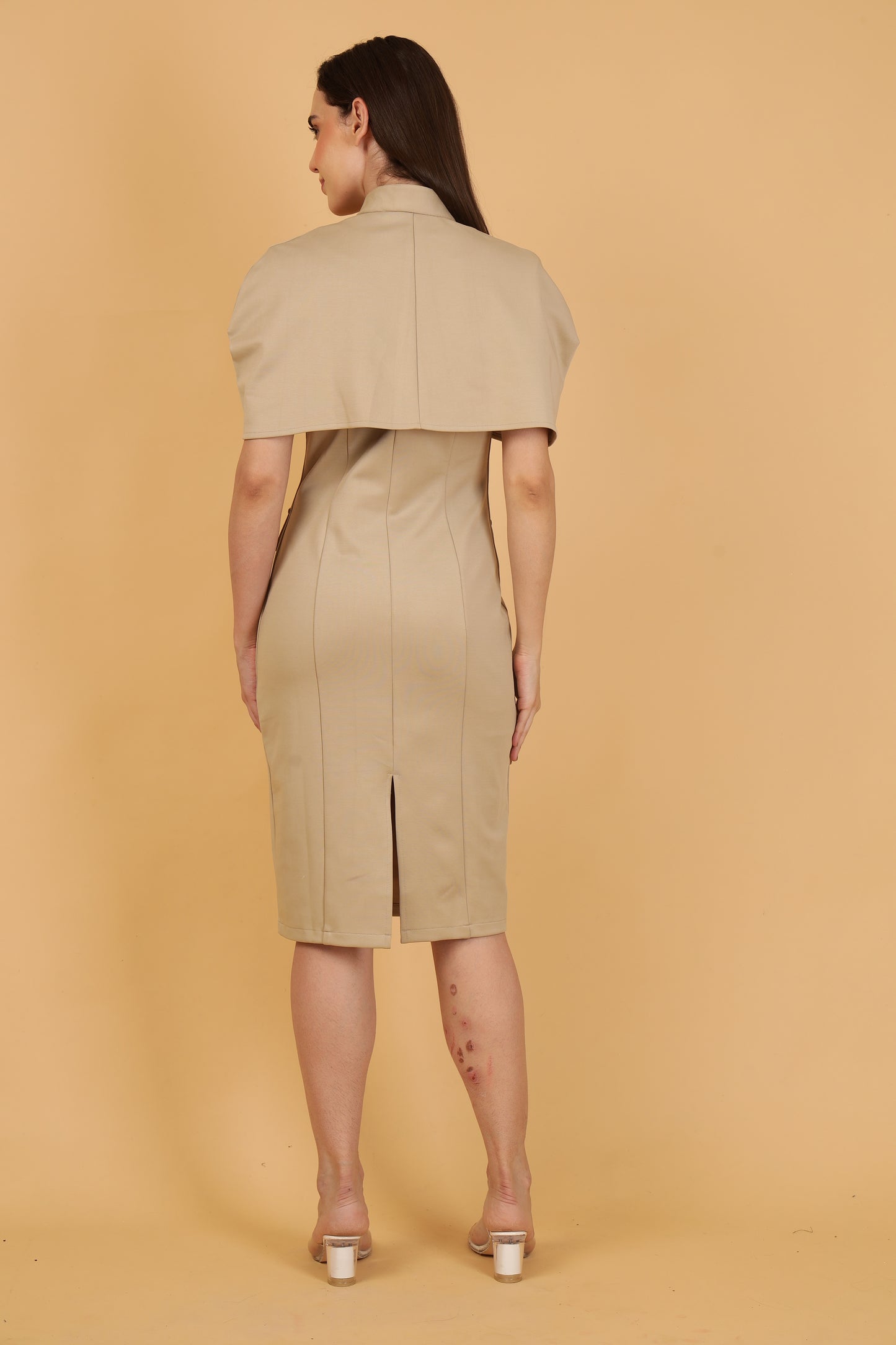 Beige Jacket dress