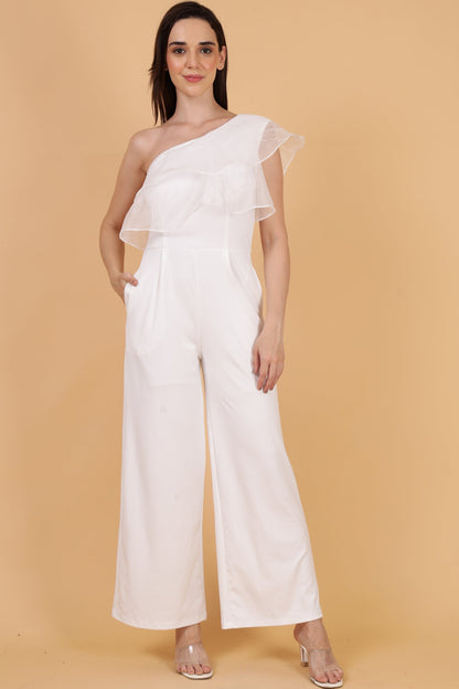 Organze Off Shoulder Jumpsuit