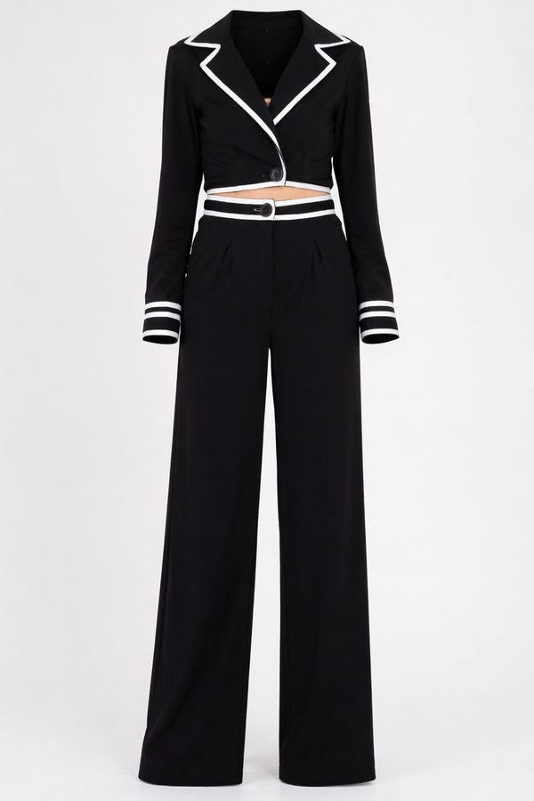 B&W Tailored Co-ord Set