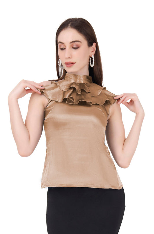 Neck frill top