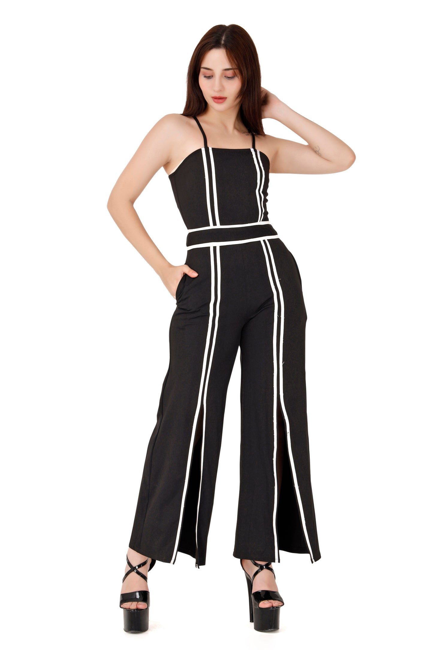 Black Tape Jumpsuit