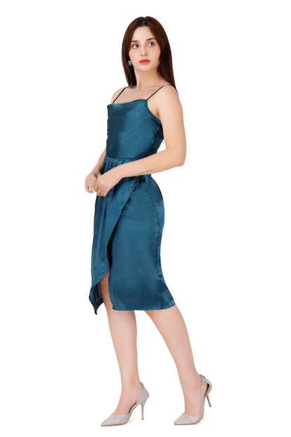 Blue Satin dress