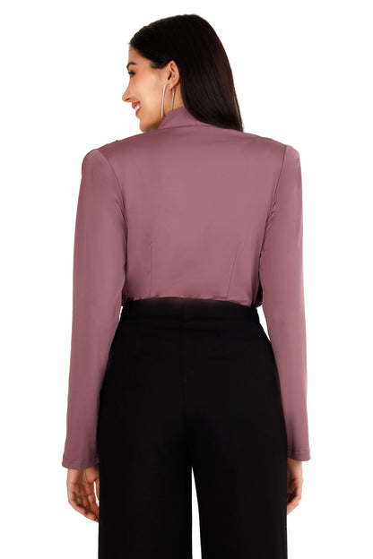 Purple shoulder Padded top