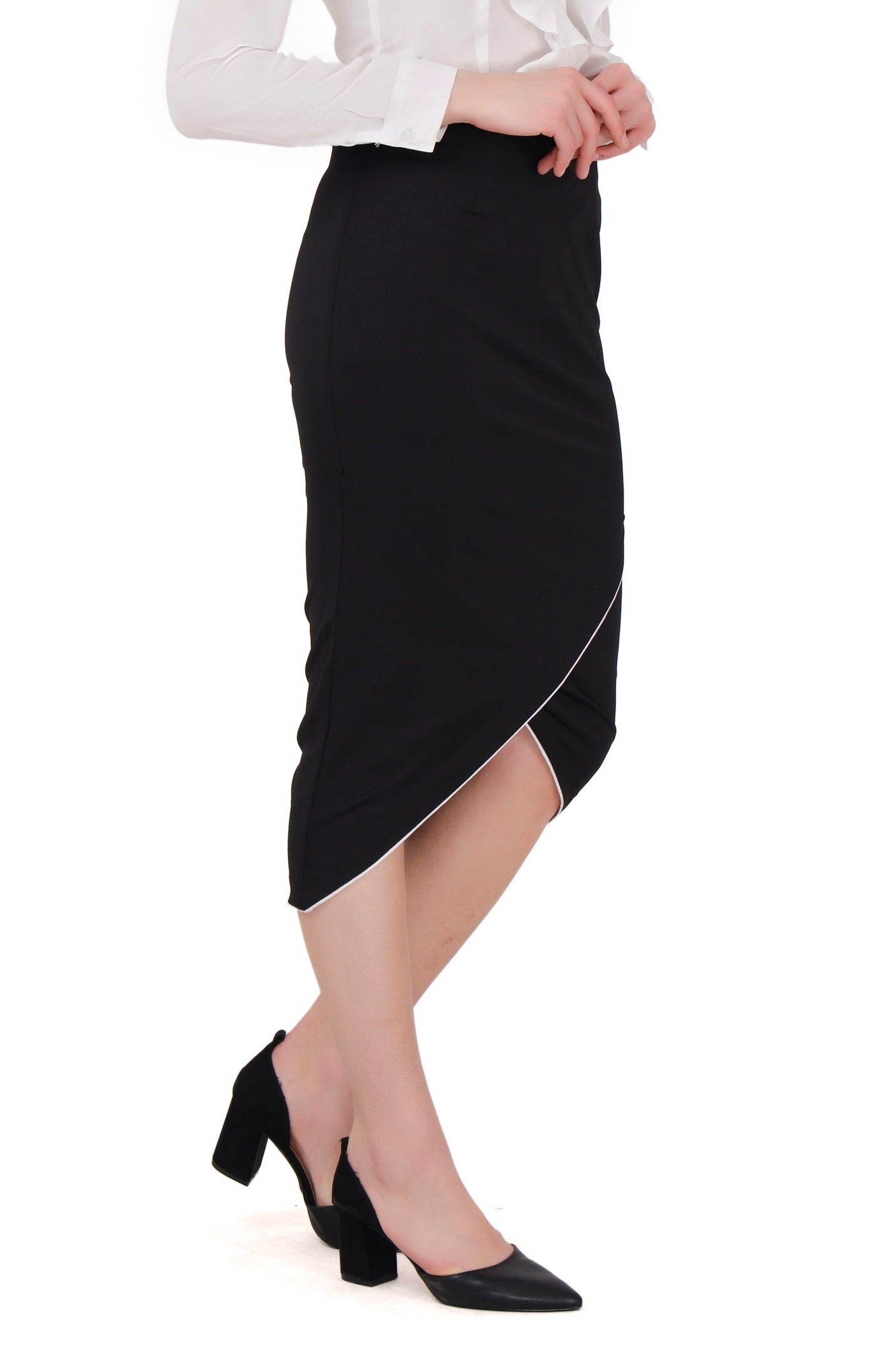 Office knee length skirt