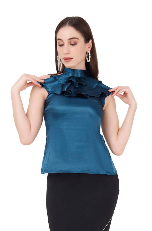 Neck frill top
