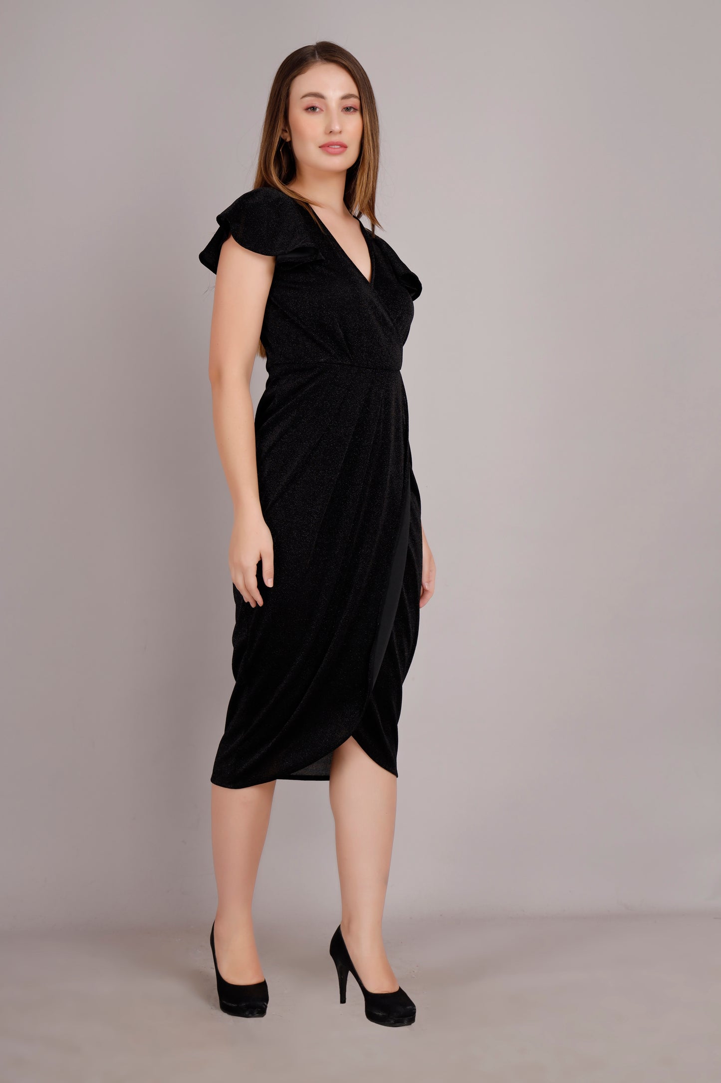 Shimmer Knee length dress