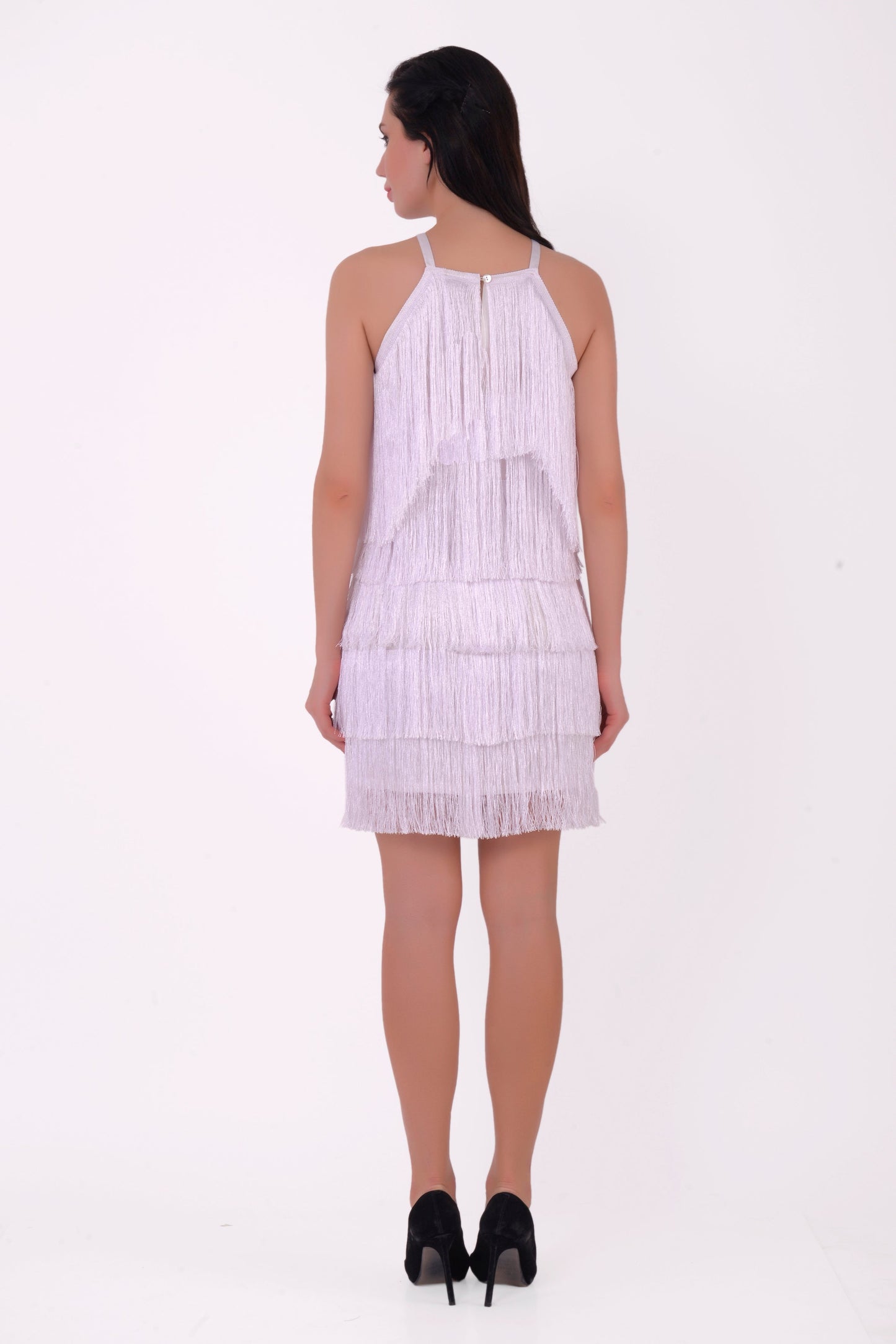 Halter Neck fringe dress