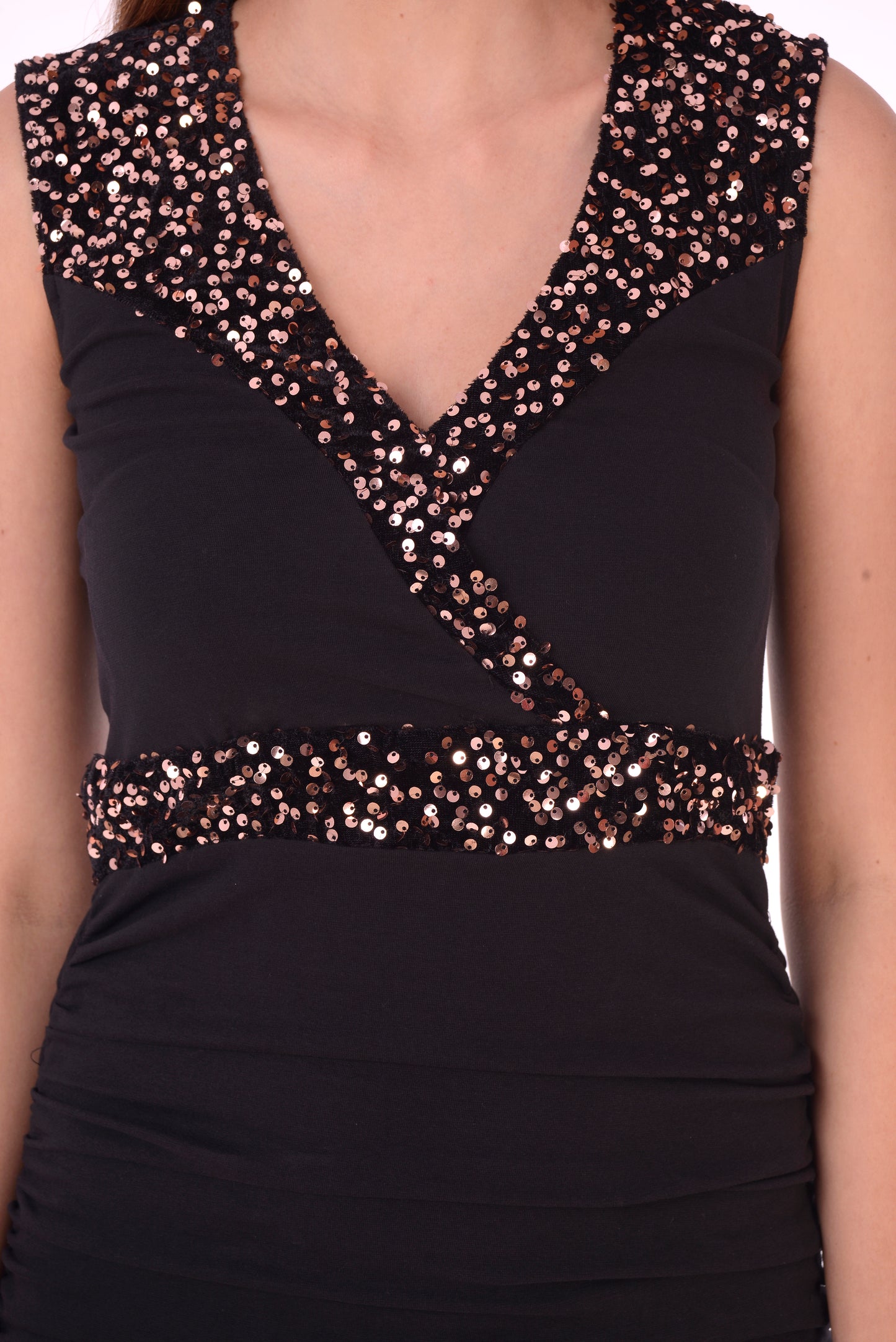 Sequin Cutout dress