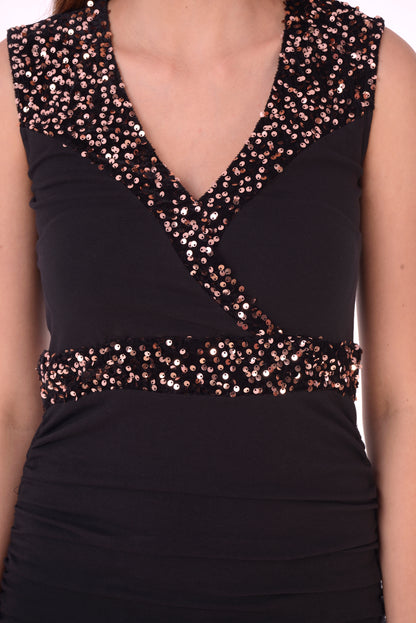 Sequin Cutout dress