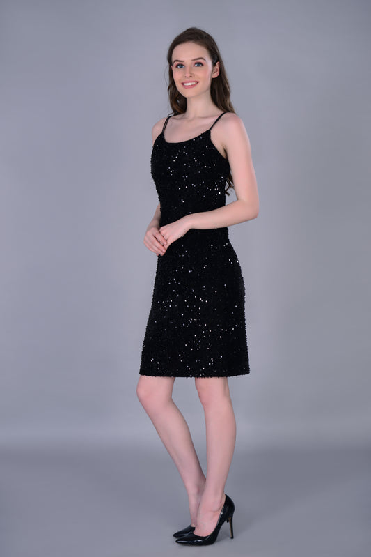 Sequin Strap dress