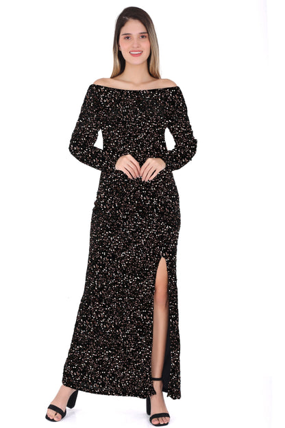 Off Shoulder Sequin dress